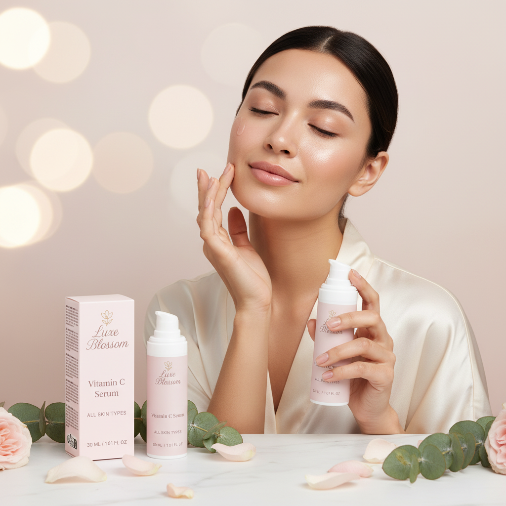 Luxe Blossom Vitamin C Serum Hero